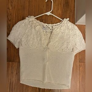 Brunello Cucinelli Ivory Knit Cardigan